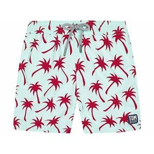 Tom&Teddy Palms Ice Green& Fuchsia Mens swim